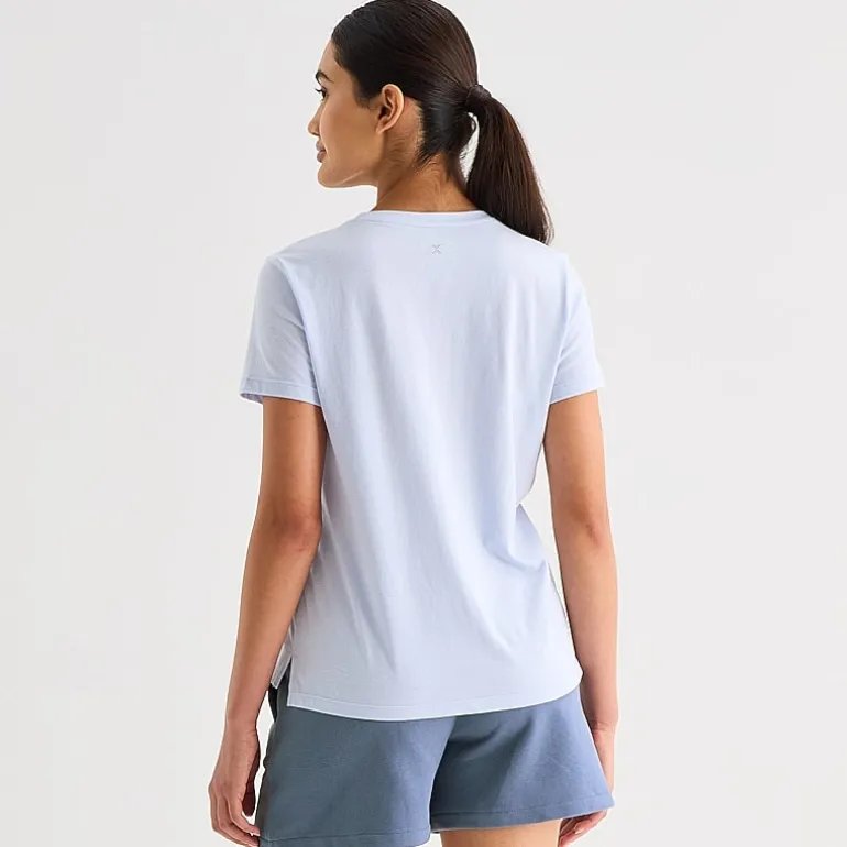 Xersion Womens Cotton Crew Neck Short Sleeve T-Shirt