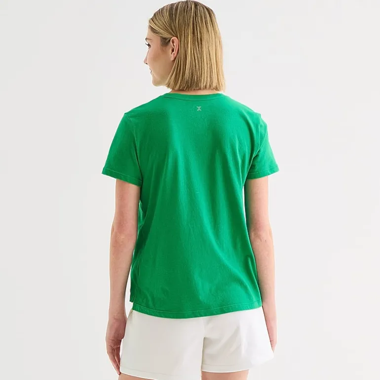 Xersion Womens Cotton Crew Neck Short Sleeve T-Shirt