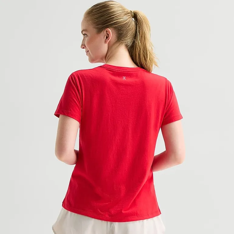 Xersion Womens Cotton Crew Neck Short Sleeve T-Shirt