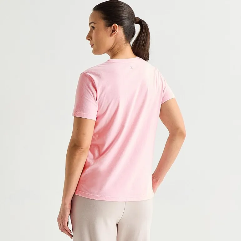 Xersion Womens Cotton Crew Neck Short Sleeve T-Shirt Tall