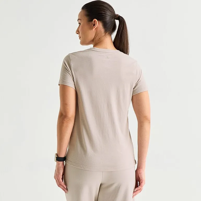 Xersion Womens Cotton Crew Neck Short Sleeve T-Shirt Tall
