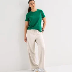 Xersion Womens Cotton Crew Neck Short Sleeve T-Shirt Tall