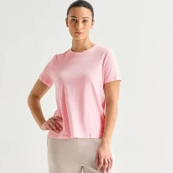 Xersion Womens Cotton Crew Neck Short Sleeve T-Shirt