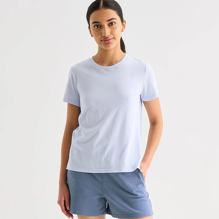 Xersion Womens Cotton Crew Neck Short Sleeve T-Shirt