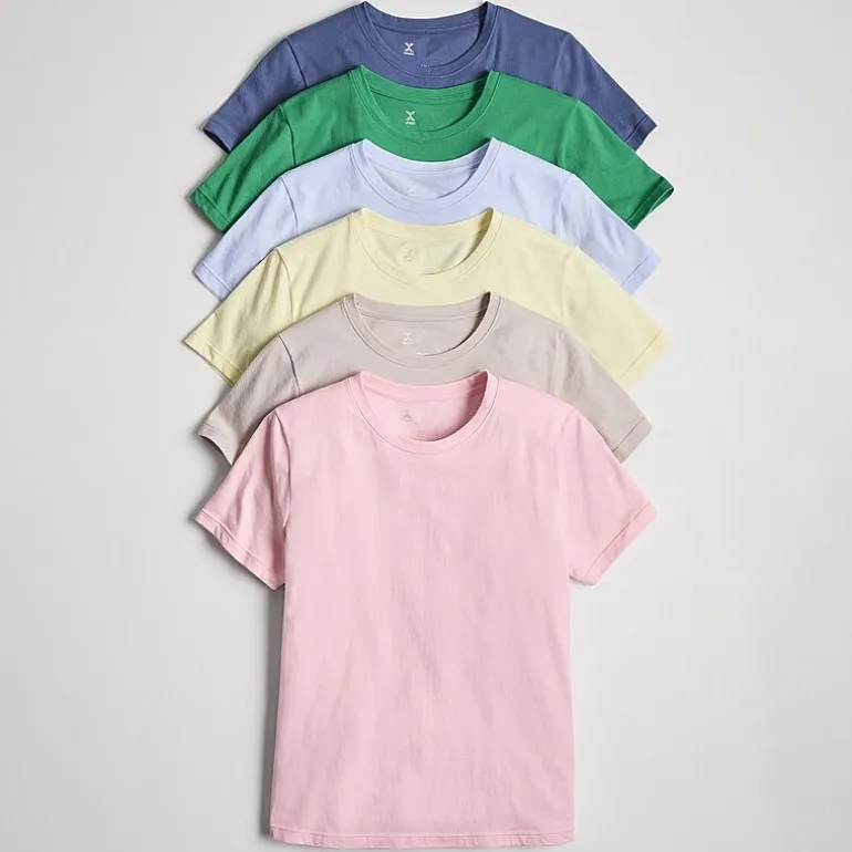 Xersion Womens Cotton Crew Neck Short Sleeve T-Shirt