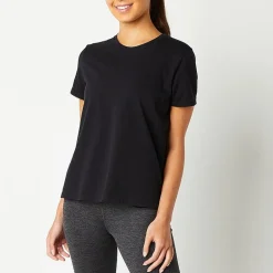 Xersion Womens Cotton Crew Neck Short Sleeve T-Shirt