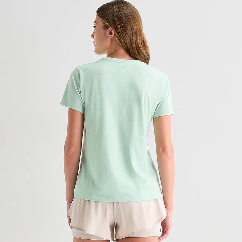Xersion Womens Cotton Crew Neck Short Sleeve T-Shirt