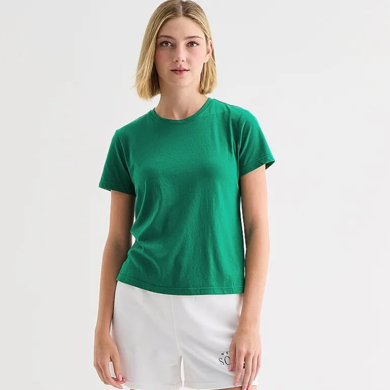 Xersion Womens Cotton Crew Neck Short Sleeve T-Shirt
