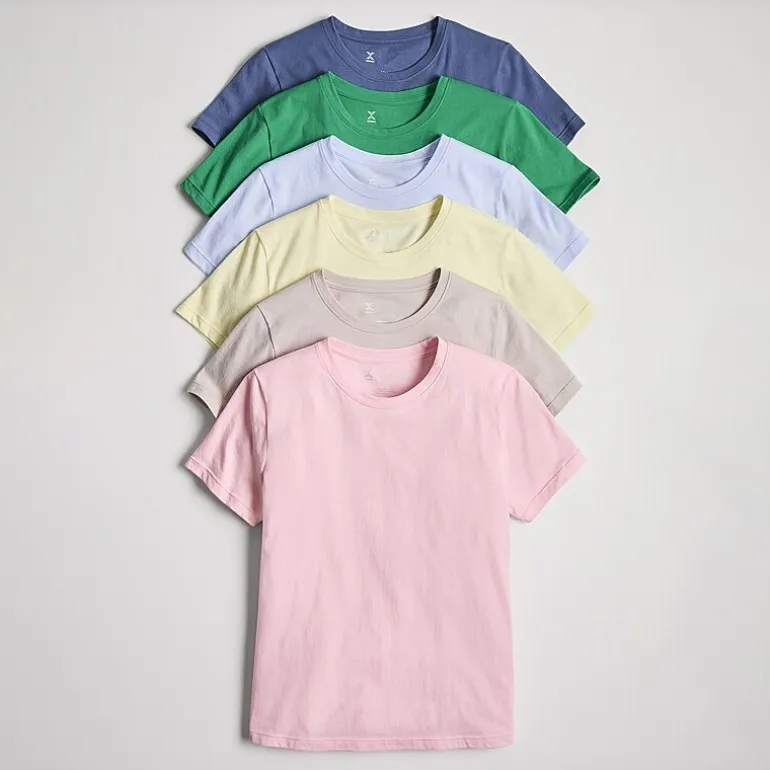 Xersion Womens Cotton Crew Neck Short Sleeve T-Shirt