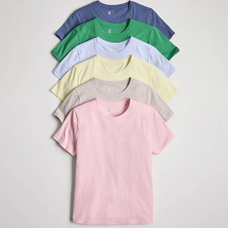 Xersion Womens Cotton Crew Neck Short Sleeve T-Shirt