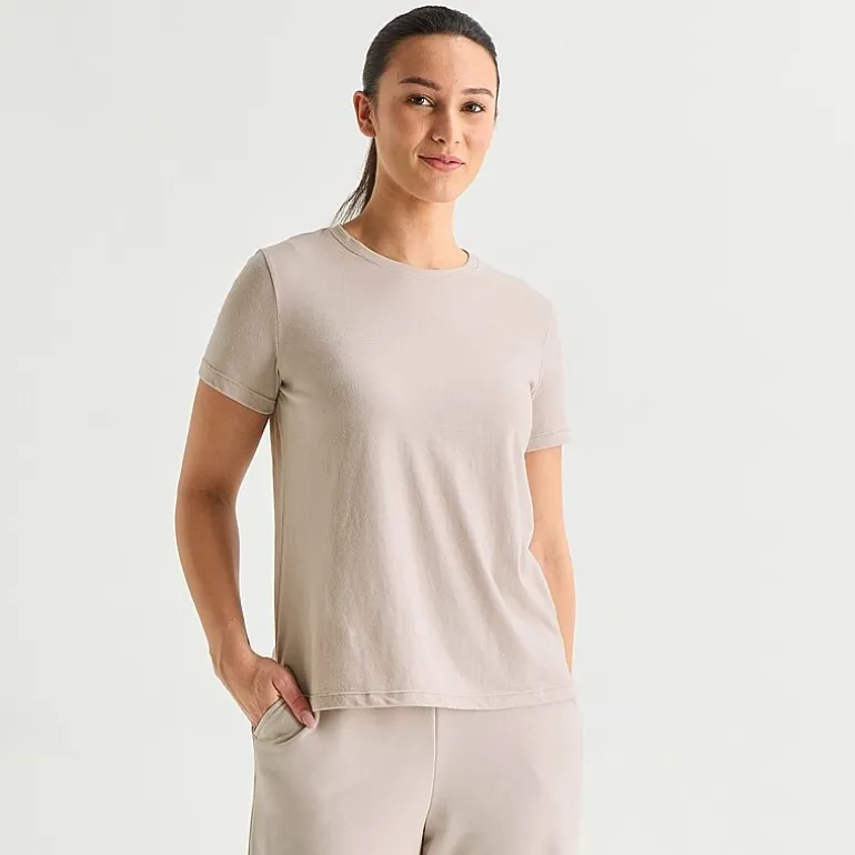 Xersion Womens Cotton Crew Neck Short Sleeve T-Shirt