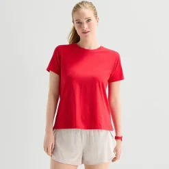 Xersion Womens Cotton Crew Neck Short Sleeve T-Shirt