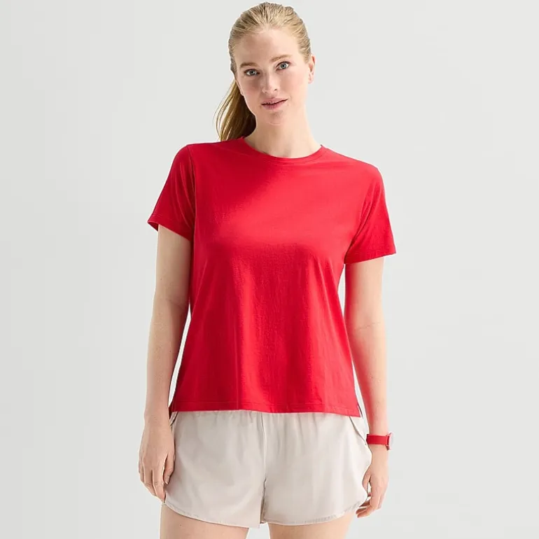 Xersion Womens Cotton Crew Neck Short Sleeve T-Shirt