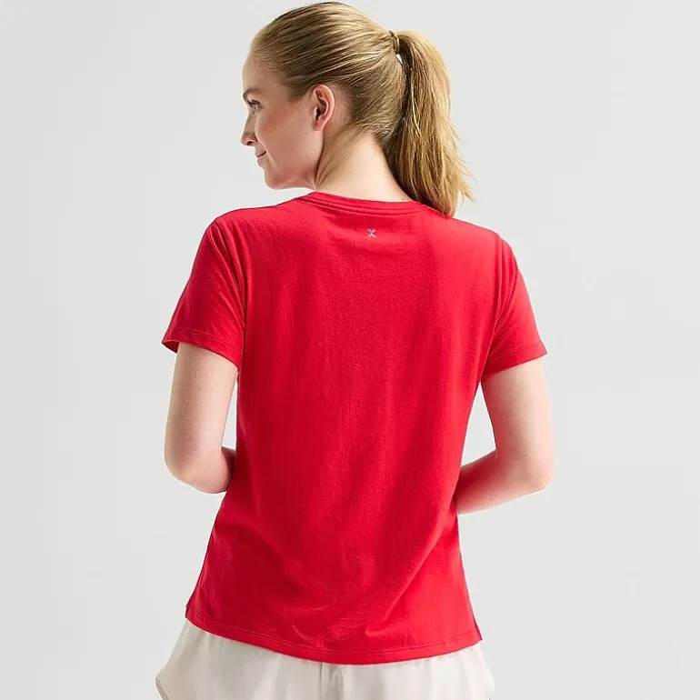 Xersion Womens Cotton Crew Neck Short Sleeve T-Shirt