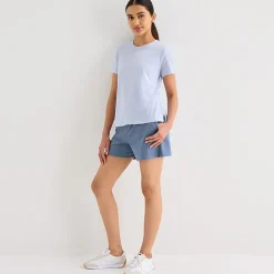 Xersion Womens Cotton Crew Neck Short Sleeve T-Shirt