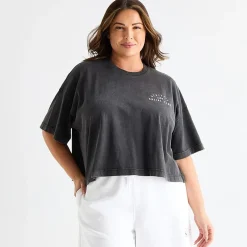 Xersion Womens Crew Neck Short Sleeve Active Plus T-Shirt