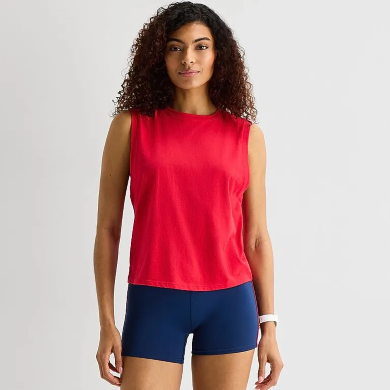 Xersion Womens Crew Neck Sleeveless Active Tank Top