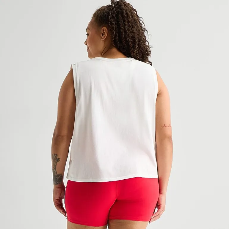 Xersion Womens Crew Neck Sleeveless Active Plus Tank Top