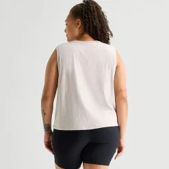 Xersion Womens Crew Neck Sleeveless Active Plus Tank Top