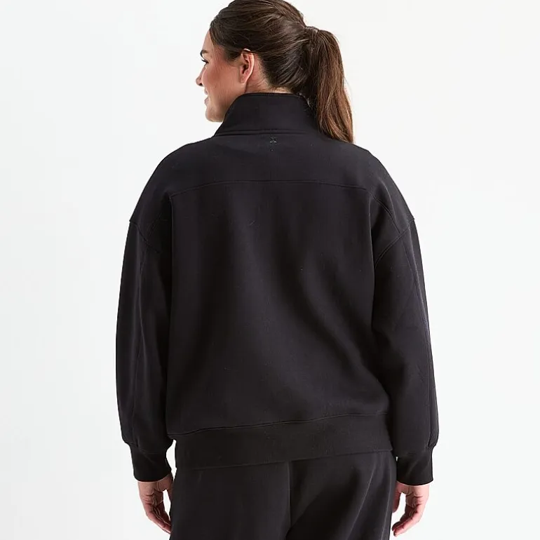 Xersion Womens Oversized Super Soft Fleece Half Zip Pullover Plus