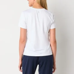 Xersion Womens Performance Crew Neck Short Sleeve T-Shirt Tall