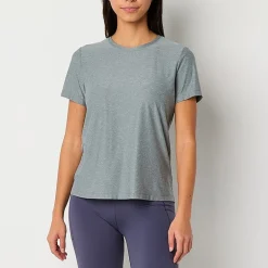 Xersion Womens Performance Crew Neck Short Sleeve T-Shirt Tall