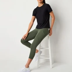 Xersion Womens Performance Crew Neck Short Sleeve T-Shirt