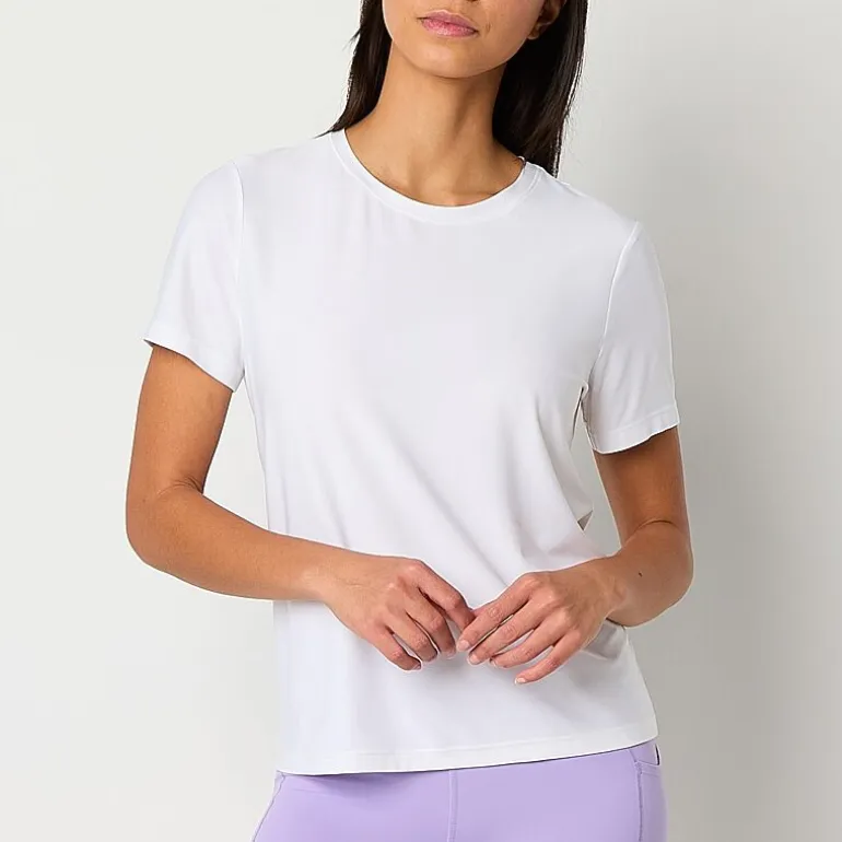 Xersion Womens Performance Crew Neck Short Sleeve T-Shirt