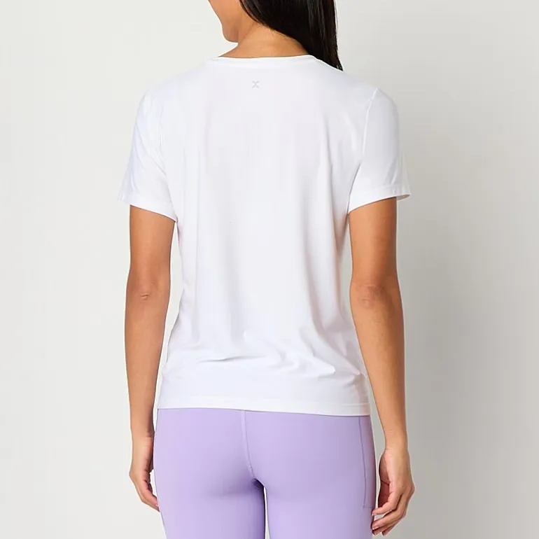 Xersion Womens Performance Crew Neck Short Sleeve T-Shirt