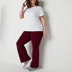 Xersion Womens Performance Crew Neck Short Sleeve T-Shirt Plus