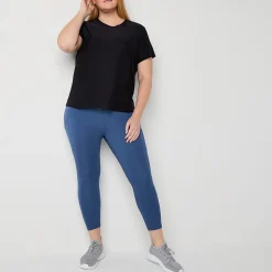Xersion Womens Performance Crew Neck Short Sleeve Quick Dry Active Plus T-Shirt