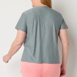 Xersion Womens Performance Crew Neck Short Sleeve Quick Dry Active Plus T-Shirt