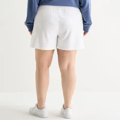 Xersion Womens 4" Plus French Terry Active Pull-On Short