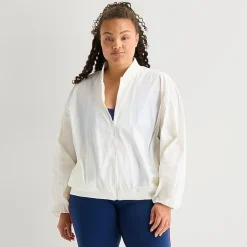 Xersion Womens Plus Midweight Track Jacket