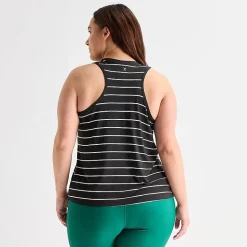Xersion Womens U Neck Sleeveless Performance Tank Top Plus