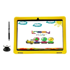 10.1" 1280x800 IPS 2GB RAM 32GB Storage Android 12 Tablet with Yellow Kids Defender Case/ LED Backpack/ Earphones/ Pop Holder and Pen Stylus"