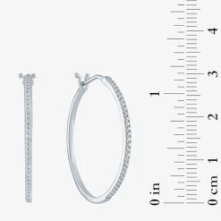 Yes, Please! Womens Diamond Accent Natural Diamond 14K Gold Over Silver Sterling Silver 2 Pair Earring Set