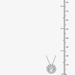 Yes, Please! Womens Lab Created White Sapphire 2-pc. Pendant Necklace Set