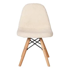 Zula Padded Sherpa Side Chair for Kids