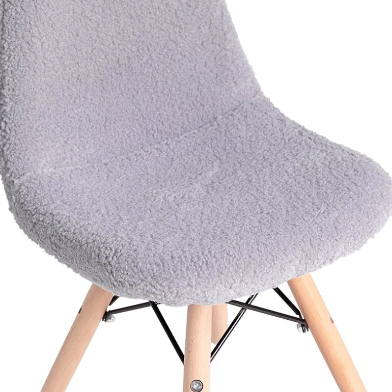 Zula Padded Sherpa Side Chair for Kids