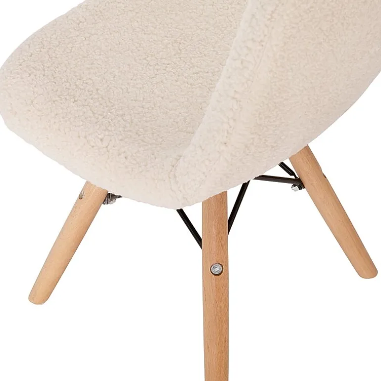 Zula Padded Sherpa Side Chair for Kids